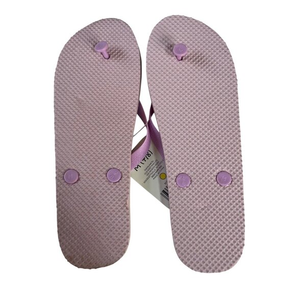 Flip Flops Womens Size Medium 7-8 Pink Tie Dye New Rubber Sandals Beachwear - Picture 2 of 7